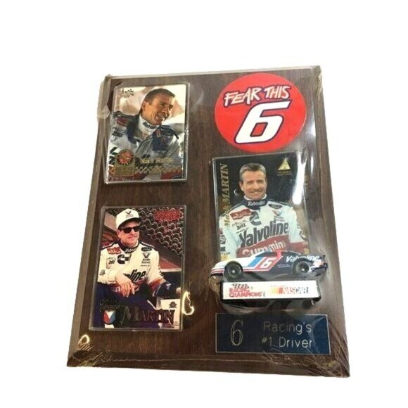 NASCAR Mark Martin Wooden Wall Plaque Fear This 6 Collectors Item Unopened 10x8 - Picture 1 of 6